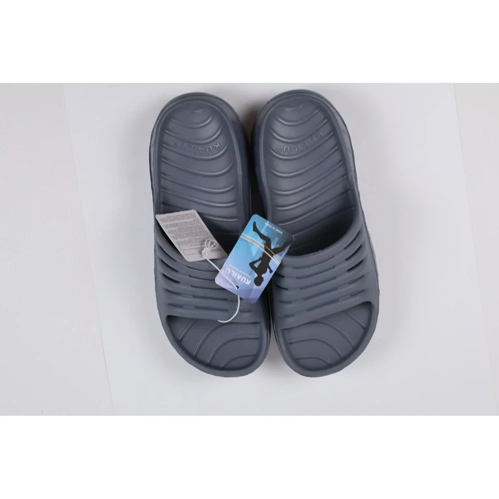 Kuailu Recovery Sandals Sport Slide Gray Solid Size 9 NWT